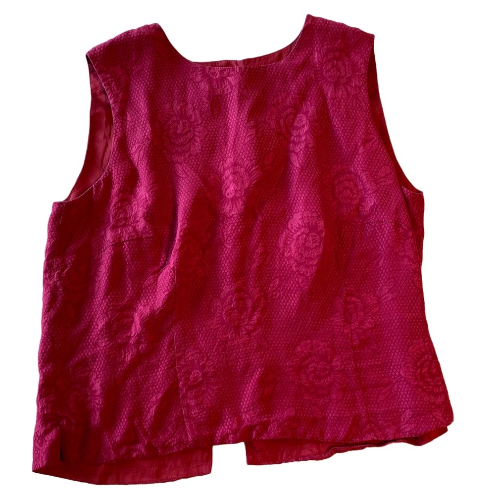 💯% Silk Vintage Button-Up Tank